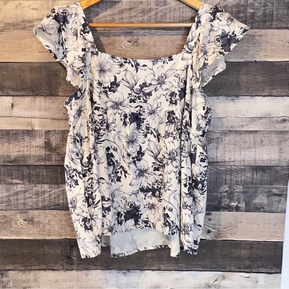 NWT Blu Pepper Linen Embroidered Floral Cottagecore Sleeveless Top Boho Coastal - Picture 2 of 5